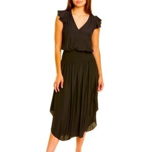 Ramy Brook Black Midi Dress